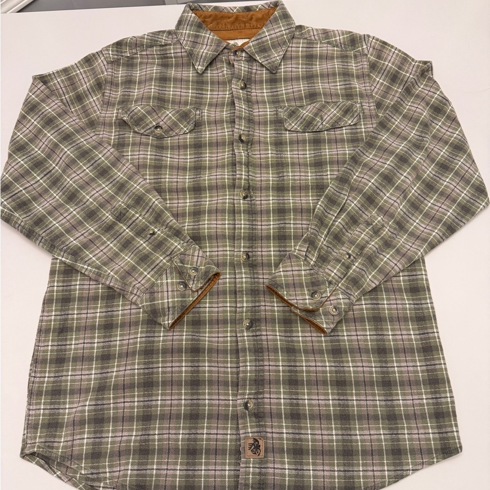 Legendary Whitetails Green and Brown Plaid Shirt